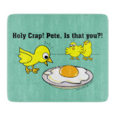 Heiliger Mist! Peter-Spaß Schneidebrett (Vorderseite)