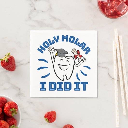 Heiliger Molar ich tat es Zahnarzt RDH Abschluss Serviette (Beispiel)