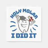 Heiliger Molar ich tat es Zahnarzt RDH Abschluss Serviette (Vorderseite)