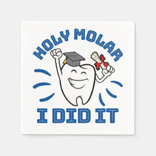 Heiliger Molar ich tat es Zahnarzt RDH Abschluss Serviette
