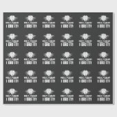 Heiliger Molar ich tat es zahnhygienischer Abschlu Geschenkpapier (Flach)