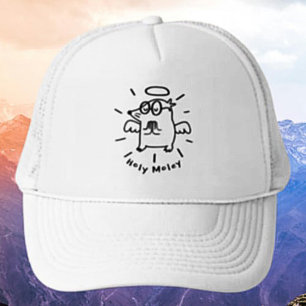 Heiliger Moley Funny Angel Mole Cartoon Hat Truckerkappe