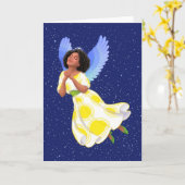 "Heiliger Nachtgel." (ohne Worte) Grußkarte Karte (Gelbe Blume)