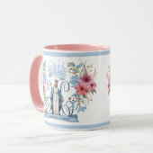 Heiliger Name Mary Religious Jungfrau Mother Flora Tasse (Vorderseite Links)