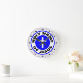 Heiliger Name von Jesus Runde Wanduhr (Zuhause)