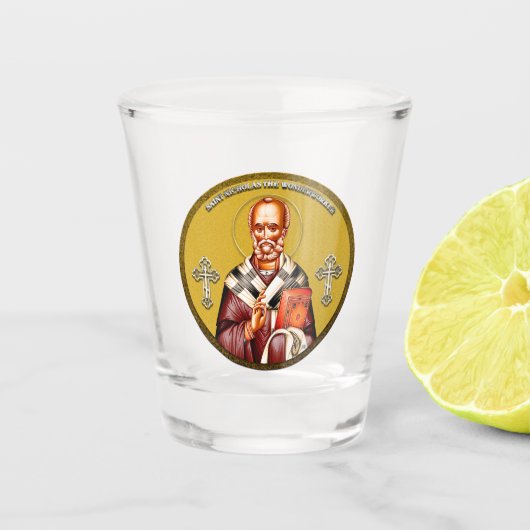 Heiliger Nikolaus 1 Schnapsglas (Vorderseite)