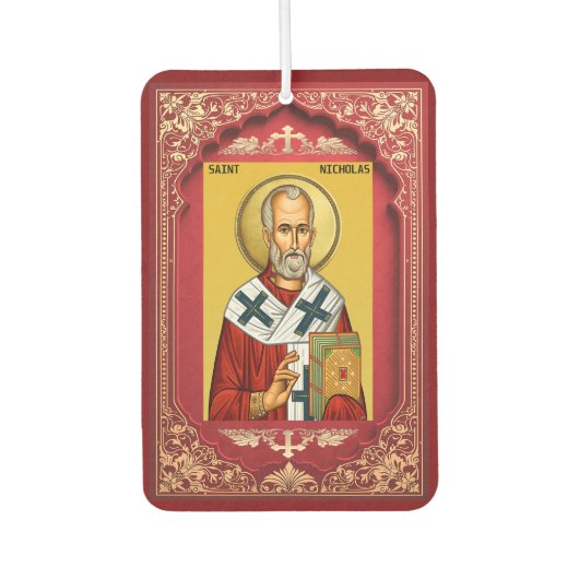 Heiliger Nikolaus Autolufterfrischer (Vorderseite)
