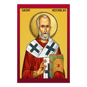 Heiliger Nikolaus  Fotodruck