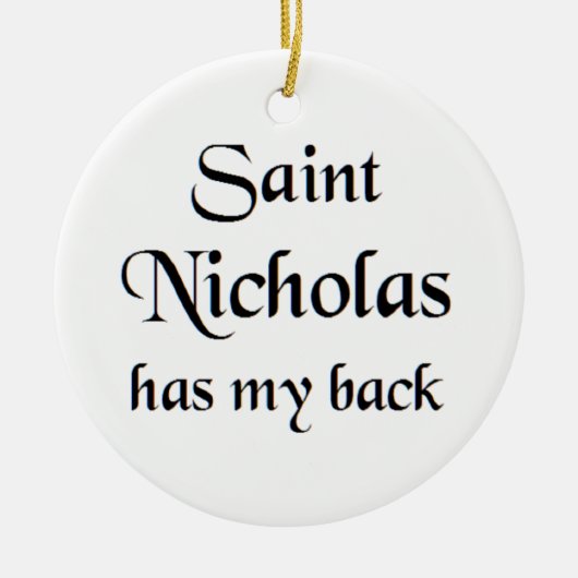 Heiliger Nikolaus Kaffeetasse Keramik Ornament (Vorne)