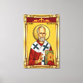 Heiliger Nikolaus Leinwanddruck (Vorderseite)