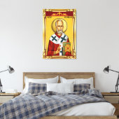 Heiliger Nikolaus Leinwanddruck (Insitu (Schlafzimmer))