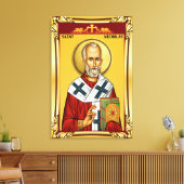 Heiliger Nikolaus Leinwanddruck (Insitu (Wohnzimmer))