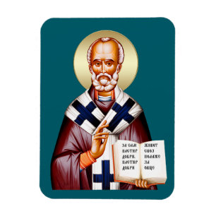 heiliger Nikolaus orthodoxe Ikone 07 Magnet