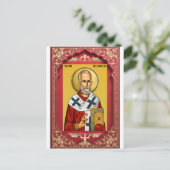 Heiliger Nikolaus Postkarte (Stehend Vorderseite)