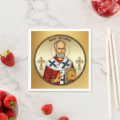 Heiliger Nikolaus Serviette (Beispiel)