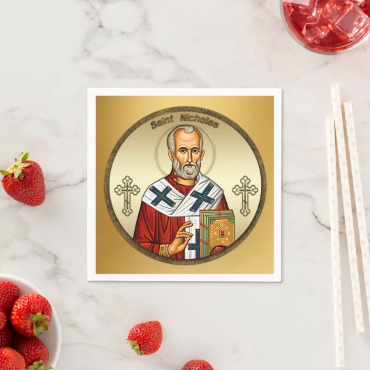Heiliger Nikolaus Serviette (Beispiel)