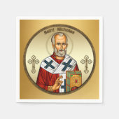 Heiliger Nikolaus Serviette (Vorderseite)