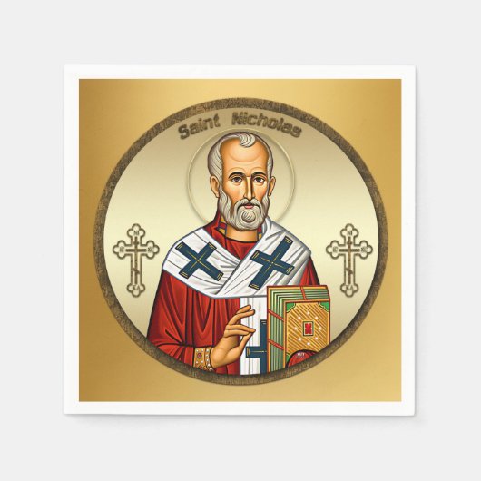 Heiliger Nikolaus Serviette (Vorderseite)