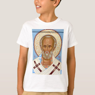 Heiliger Nikolaus von Myra Premium-Orthodoxe Kunst T-Shirt