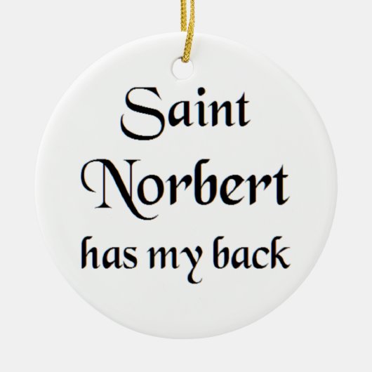 Heiliger-Norbert-Kaffeetasse Keramik Ornament (Vorne)