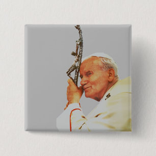 Heiliger Papst Johannes Paul II. Button