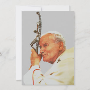 Heiliger Papst Johannes Paul II. Feiertagskarte