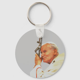 Heiliger Papst Johannes Paul II. Schlüsselanhänger