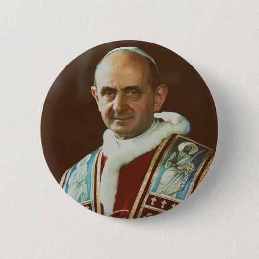 Heiliger Papst Paul VI. Bischof von Rom Button (Vorderseite)