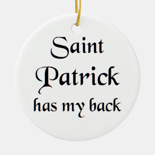 Heiliger-Patrick-Kaffeetasse Keramik Ornament (Vorne)
