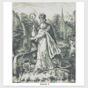 Heiliger Patrick Schutzpatron von Irland Aufkleber