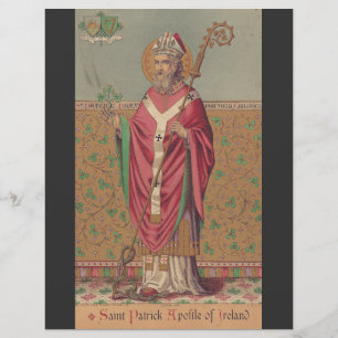 Heiliger Patrick von Irland Heilige keltische Kuns Flyer