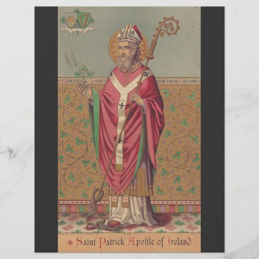 Heiliger Patrick von Irland Heilige keltische Kuns Flyer (Vorne)