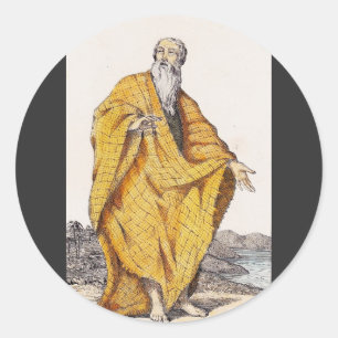 Heiliger Paul von Theben Erster christlicher Einsi Runder Aufkleber
