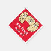 Heiliger Pierogi Ich bin 60 Funny Polish Serviette (Ecke)