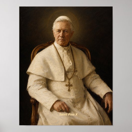 Heiliger Pius X. Kunstprint Poster (Vorne)