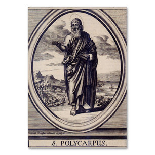 Heiliger Polykarp von Smyrna Märtyrer und Kirchenv Tischnummer