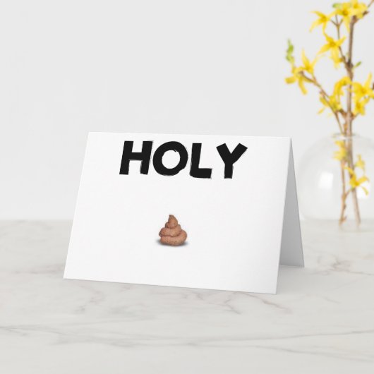 Heiliger Poo! Karte (Gelbe Blume)