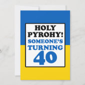 Heiliger Pyrohy! Jemand, der 40 Ukraine umdreht, l Einladung (Vorderseite)