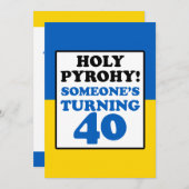 Heiliger Pyrohy! Jemand, der 40 Ukraine umdreht, l Einladung (Vorne/Hinten)