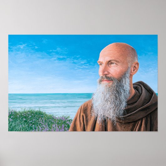 Heiliger Raimund von Peñafort: Glaube auf den Well Poster (Vorne)