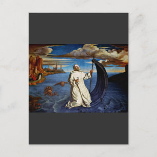 Heiliger Raimund von Penyafort Premium Barockstil Feiertagspostkarte