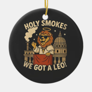 Heiliger Rauch Papst Leo XIV Christliche Kirche Keramik Ornament