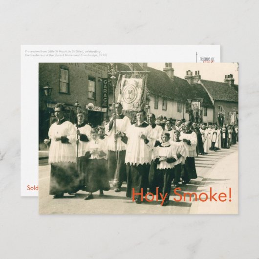 Heiliger Rauch! Postkarte (Vorne/Hinten)