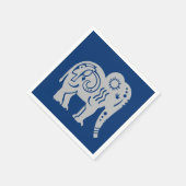 Heiliger Riese (Grau) Napkins Serviette (Ecke)