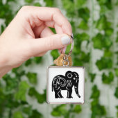 Heiliger Riese (Schwarzer) Schlüsselanhänger (Hand)