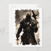 Heiliger Ritterorden Templar Feiertagspostkarte (Vorne/Hinten)