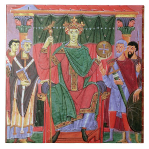 Heiliger römischer Kaiser Otto Frau-Cim.4453 f.42 Fliese