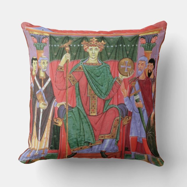 Heiliger römischer Kaiser Otto Frau-Cim.4453 f.42r Kissen (Vorderseite)