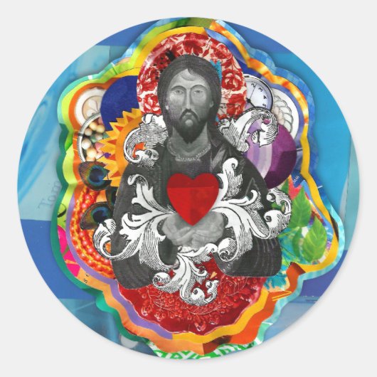 Heiliger Runder Aufkleber (Vorderseite)