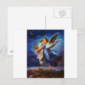 Heiliger Schutzengel - Guardian Angel 7 Öl Postkarte (Vorne/Hinten)